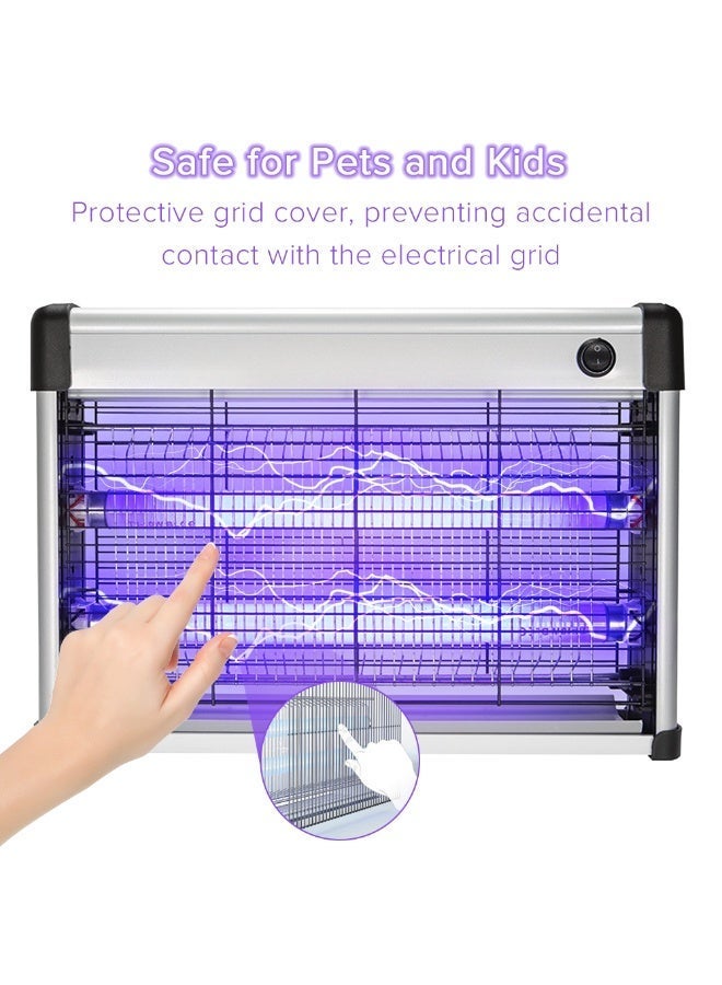 Naxifly Mosquito Killer,20W Fly and Insect Killer UV Light Electric Bug Zapper,2800V Electric Mosquito Killer Fly Killer Wasp Killer with Detachable Hang for Home, Kitchen, Backyard, Camping - Image 5